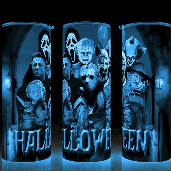 Halloween Allstars Glow in the Dark  Horror Cup Mug Tumbler - Picture 1 of 4